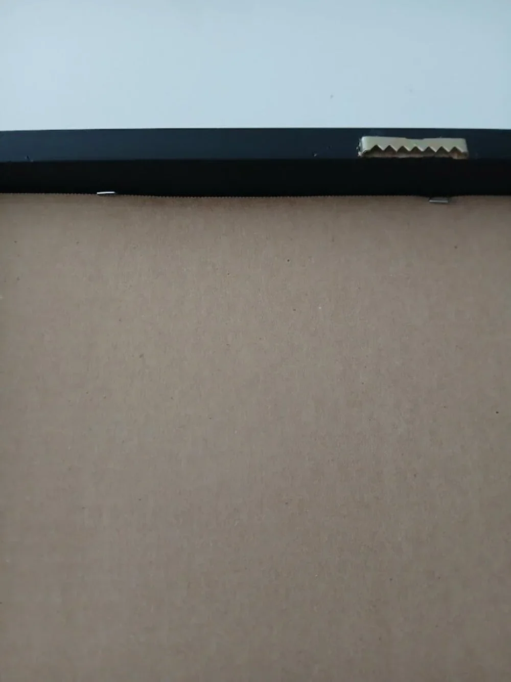 Large Modern Picture Frame - black with white matting & glass front